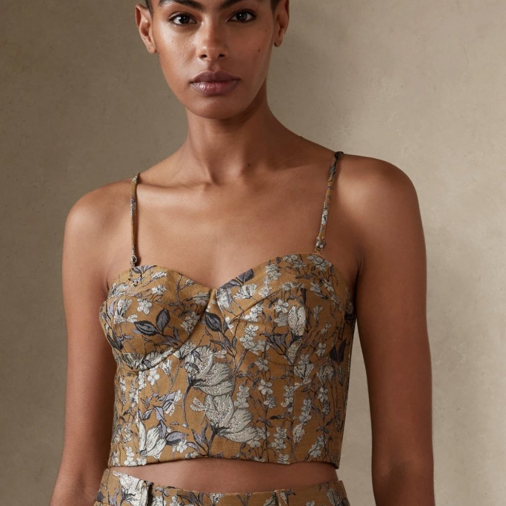 NWT Banana Republic CORA BROCADE BUSTIER, size 2